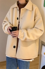 N2070/P75秋冬新款韩版毛呢大衣学生宽松休闲大码呢子外套夹克男，男装毛呢大衣，电商A141