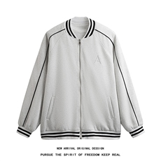 WY208/P75春装新款高品质不起球刺绣卫衣男立领棒球服潮外套，男装卫衣，电商基地A050