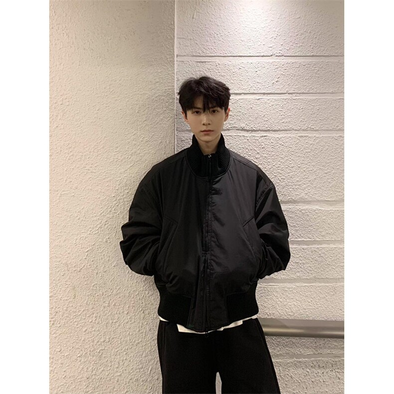 美式高街cleanfit廓形飞行员夹克潮秋冬加厚vibe风短款外套MS69,男装夹克,星座1116A（原606A-3）