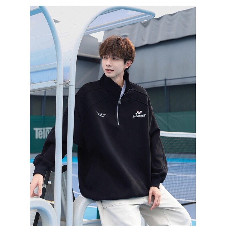潮流时尚立领卫衣慵懒百搭文艺日系新款513AWY2664P43,男装卫衣,星座513A