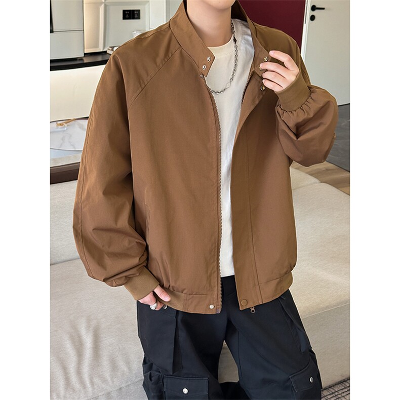 2026春季新款夹克男抖音得物品质立领美式飞行棒球服外套6168-P35,男装夹克,星座207