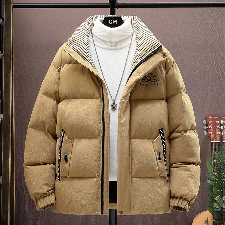 冬季加厚棉衣男休闲时尚青年立领棉衣百搭棉服外套M1802-P88,男装棉衣,星座310B-3