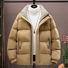 冬季加厚棉衣男休闲时尚青年立领棉衣百搭棉服外套M1802-P88，男装棉衣，星座310B-3