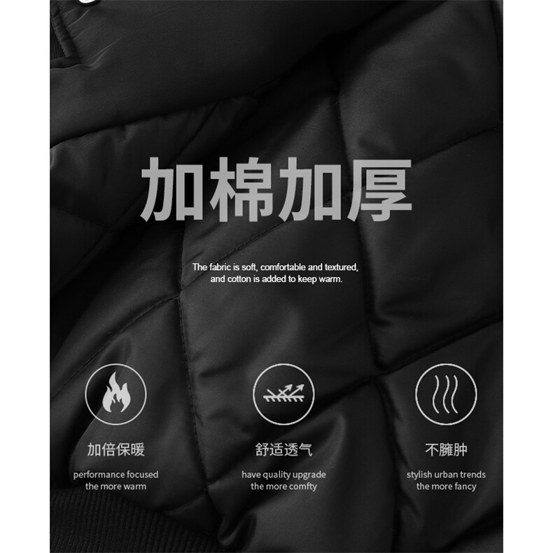 冲锋衣棉衣夹棉加厚夹克冬款保暖外套HY397JRP105常规HY397P95,男装夹克,电商A102B