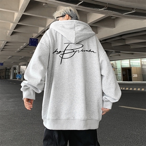 抖音得物高品质360G重磅阔版宽松光版纯色连帽卫衣外套KS162特P45
