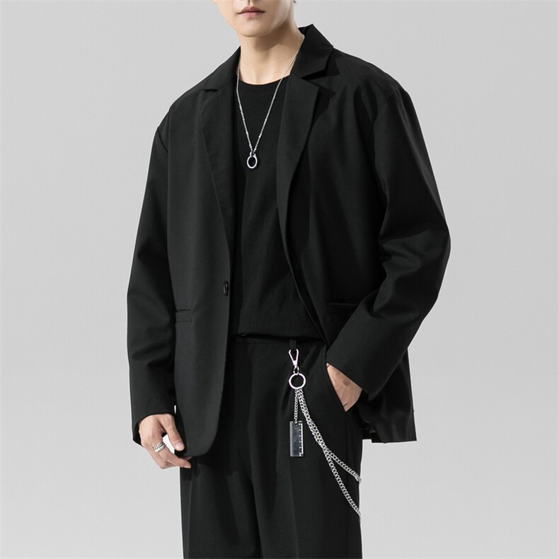 2021春秋季新款小西装男宽松休闲西服男士韩版潮流外套DF141T,男装西服,电商A102