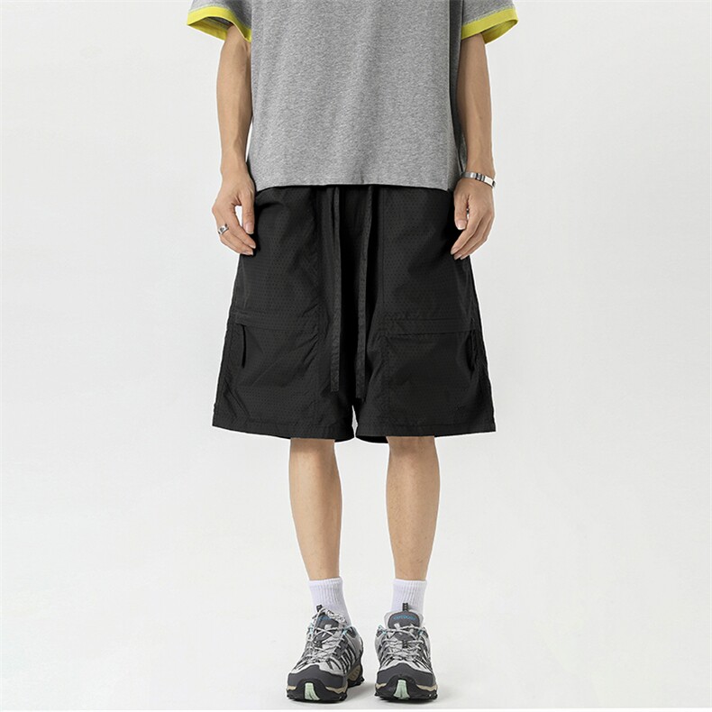 夏季穿孔工装短裤大口袋透气网眼五分裤运动裤 310A-4-DK20-P35图片
