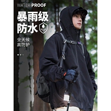 防水冲锋衣Q2133-TP4568春季户外夹克连帽cityboy外套男女，男装夹克，电商A102