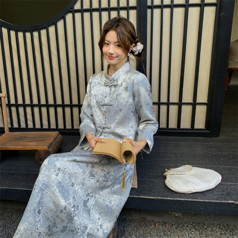 女长袖2026年春季纽扣成人四季中式女装女士精品套装学,女装套装/套裙,凡歌灵