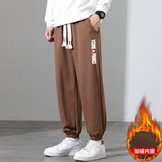现货主推跑量2025秋冬加绒男士休闲印花运动长裤JR905-P20，女装休闲裤，星座1816-2（原1210–2）
