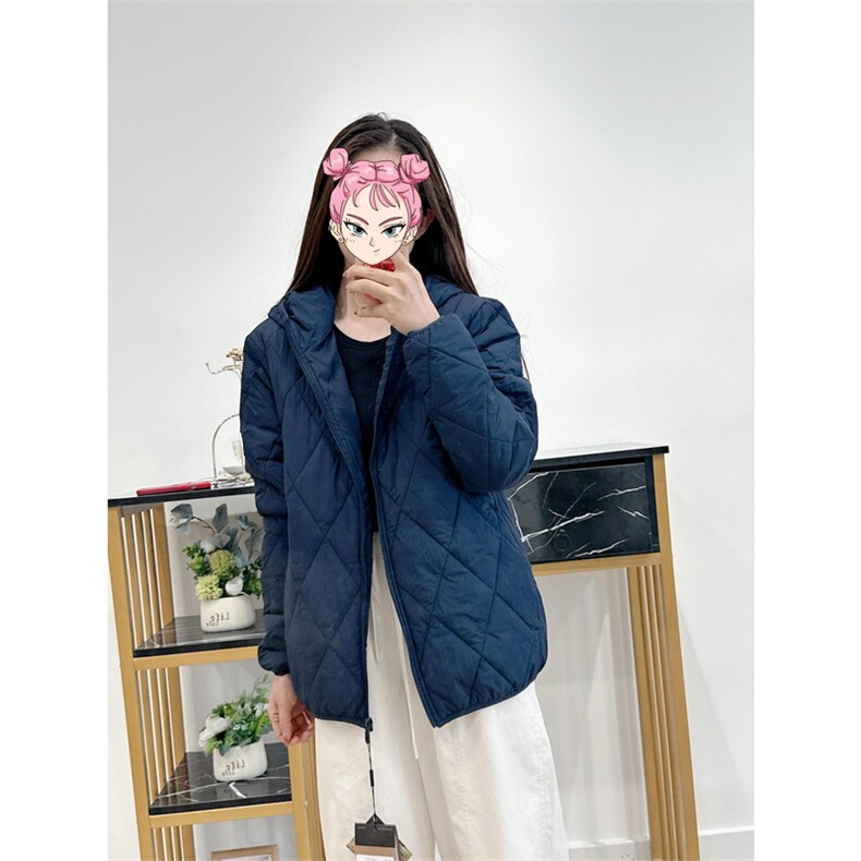高品棉衣秋冬连帽菱形格环缝工艺轻薄棉服男女A1045-P85,男装棉衣,星座1505