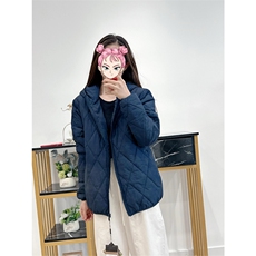 高品棉衣秋冬连帽菱形格环缝工艺轻薄棉服男女A1045-P85，男装棉衣，星座1505