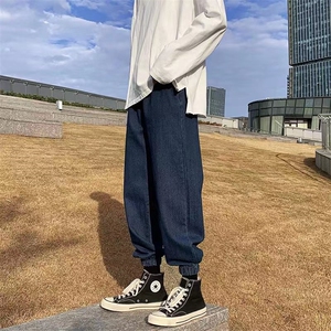 男装宽松休闲加绒加厚束脚潮流衬衫牛仔裤DM08-P40图片