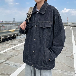 牛仔夹克男春秋季高街潮流宽松上衣oversize潮牌百搭外套 JX356图片