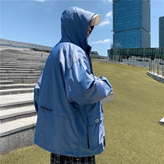 港风冲锋衣男潮牌防风户外旅游服工装大码M-5XL夹克7210P75控108，男装夹克，星座227-7