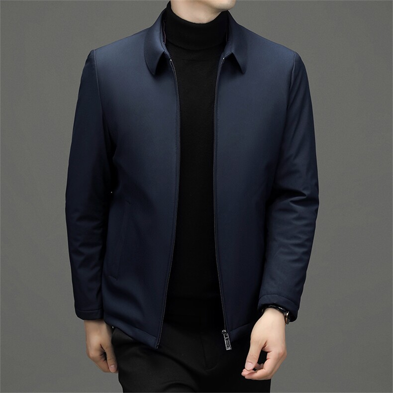 棉衣男秋冬季宽松中年商务休闲爸爸冬装棉服外套上衣2023新款男装图片