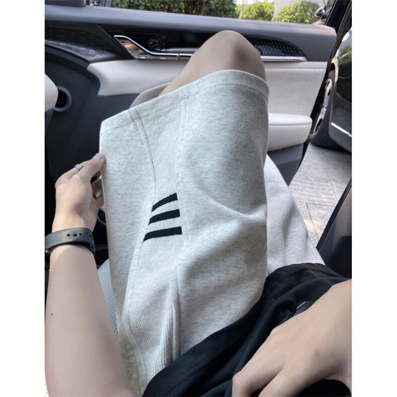 抖音品质夏季新款美式运动三条杠宽松短裤B315-K25570-特p30控58,男装休闲裤,电商B315