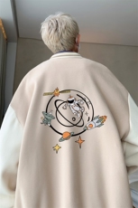 摇粒绒棒球服男大码开衫卫衣男夹克BF86142-P65，男装夹克，电商A040