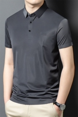 YL6117春夏男士新款短袖T恤青年修身翻领体恤休闲打底衫，男装T恤，电商B360