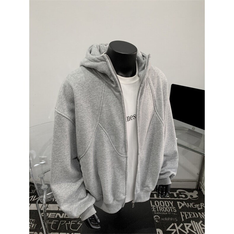 XZ809A/XS07/特P75/控118/加绒特P85/控128重磅连帽开衫卫衣,男装卫衣,星座809A(原222-1)