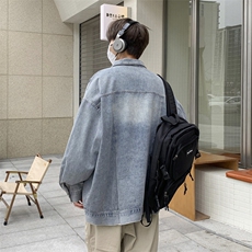 Wt3607-P62日系复古大口袋牛仔外套，男装夹克，星座1501-1