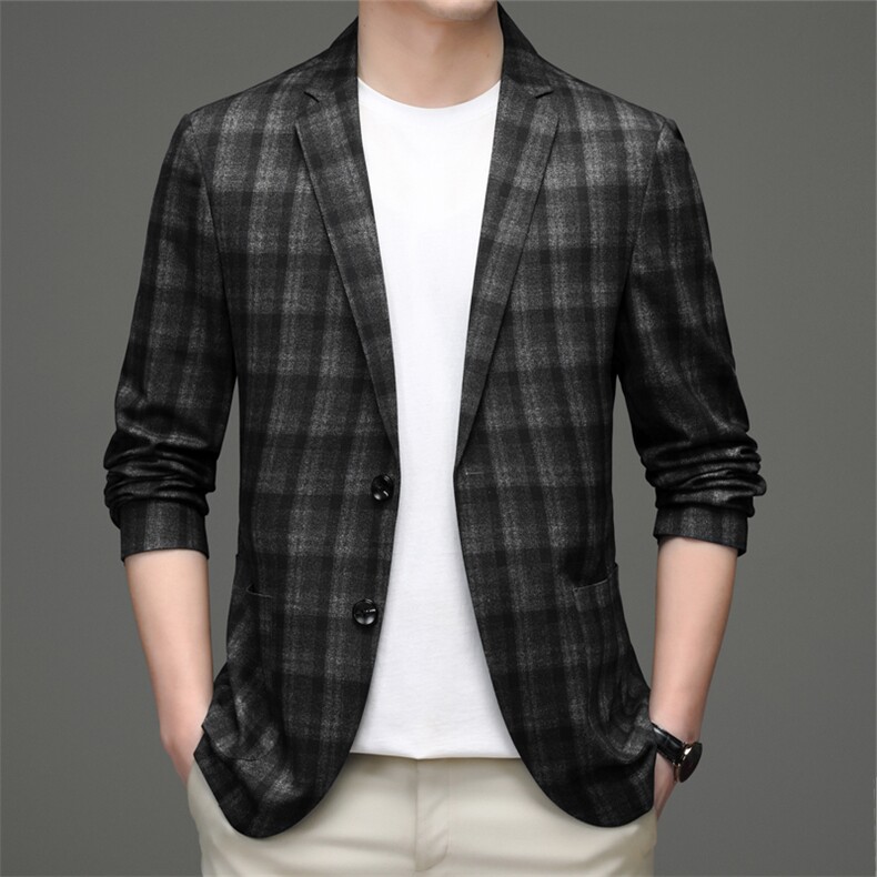 2023年春款男士上衣无缝单件西服P205,男装西服,电商D223-1