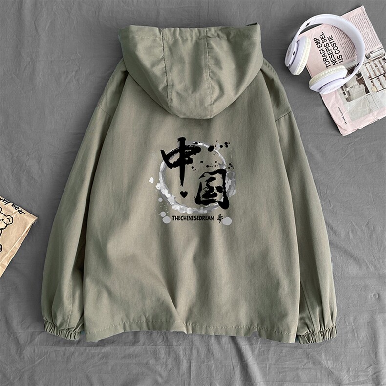 JK41134-P85纯棉连帽夹克男士大码工装夹克男外套男,男装夹克,电商A040