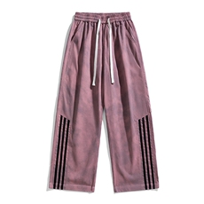休闲裤男夏季新款港风宽松扎染工装阔腿裤CK8203-P48，男装休闲裤，星座214-3