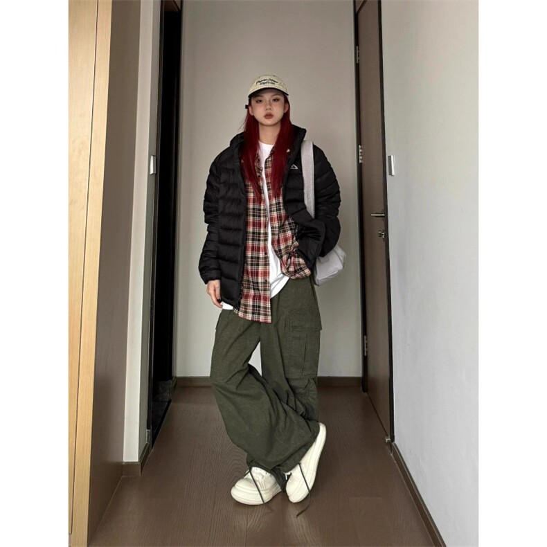 羽绒棉服女2025年新款冬季轻薄小棉袄高级感连帽复古美式加厚外套,男装棉衣,星座506A