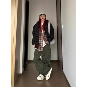 羽绒棉服女2025年新款冬季轻薄小棉袄高级感连帽复古美式加厚外套图片