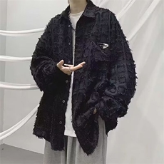男春秋季美式痞帅ins潮牌休闲长袖衬衣设计感宽松潮流套CS9997，男装衬衫，星座208-5