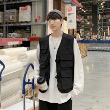 军事机能风户外战术工装马甲背心外套男女多口袋ins春季MJ51-p30，男装背心/马甲，星座1008-2