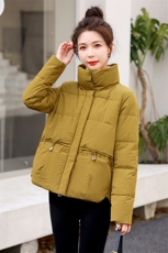 2022年冬季新款立领棉衣棉服女宽松显瘦韩版时尚百搭棉袄短外套女，女装棉衣/棉服，简韵佳