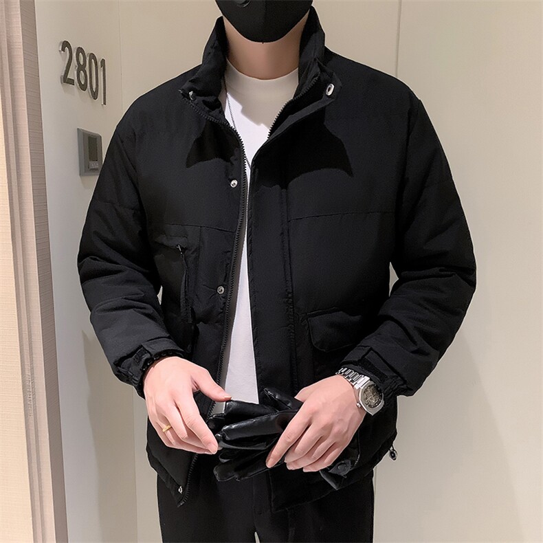 冬季工装潮流加厚韩版棉衣外套棉服小伙店主风MY923特P75,男装棉衣,星座301B-1