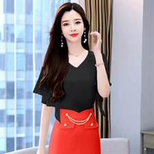 夏季2025新款女休闲网红炸街减龄无袖上衣百褶阔腿裤裙，女装衬衫，火爆靓佳人