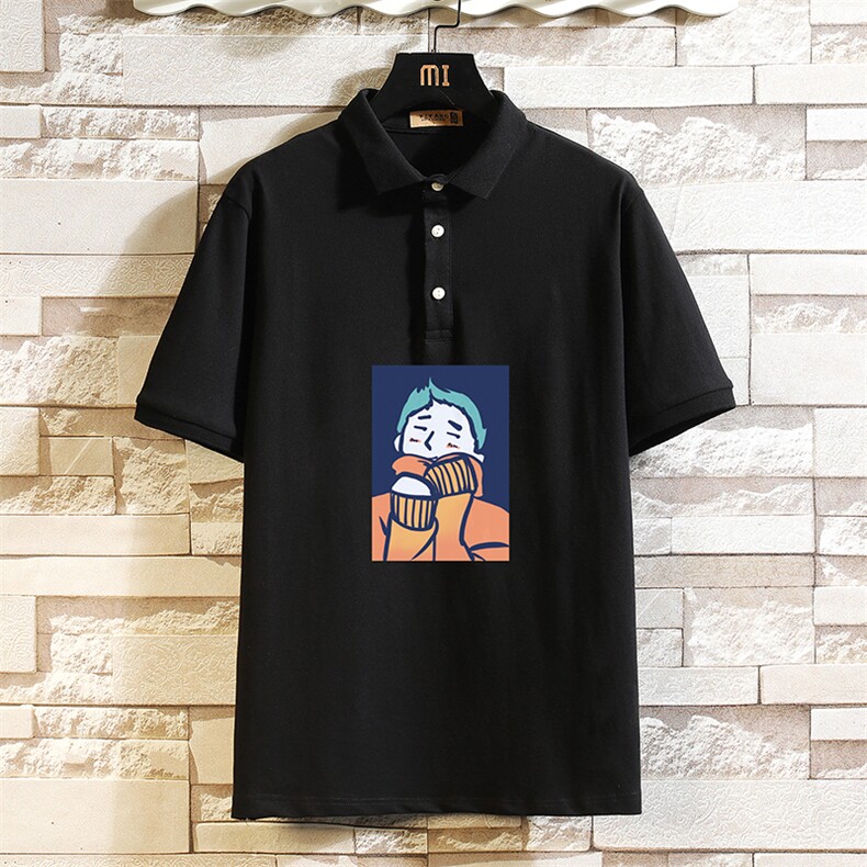PL57042-P35翻领短袖polo衫男大码胖子半袖t恤男有领保罗衫,男装Polo衫,电商A040A