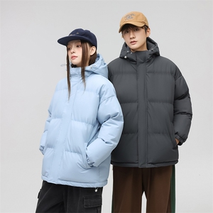 现货 抖音得物可供视频 三防加厚羽绒连帽棉衣外套情侣棉服WM1277图片