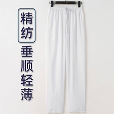 男士休闲裤棉麻长裤新中式直筒裤子XZ1512-2488-P30，男装休闲裤，星座1512