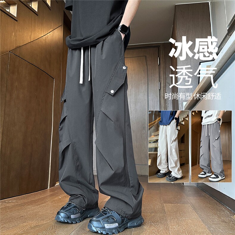 YK128 特P35 控68 品质保障 秋装侧边装饰袋盖设计情侣工装休闲裤图片