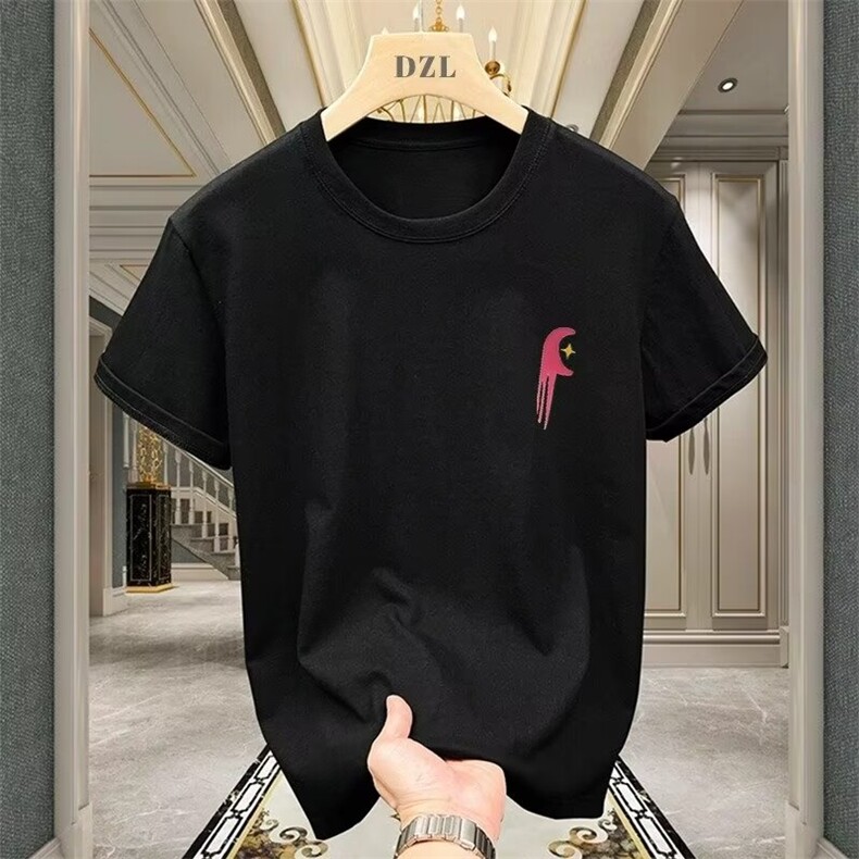 男士短袖新款夏季潮牌圆领半袖印花时尚个性青少年上衣T恤ins,男装T恤,星座1013