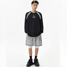 24TZ04-P75夏季男女款运动休闲T恤套装篮球服，男装休闲套装，电商B327