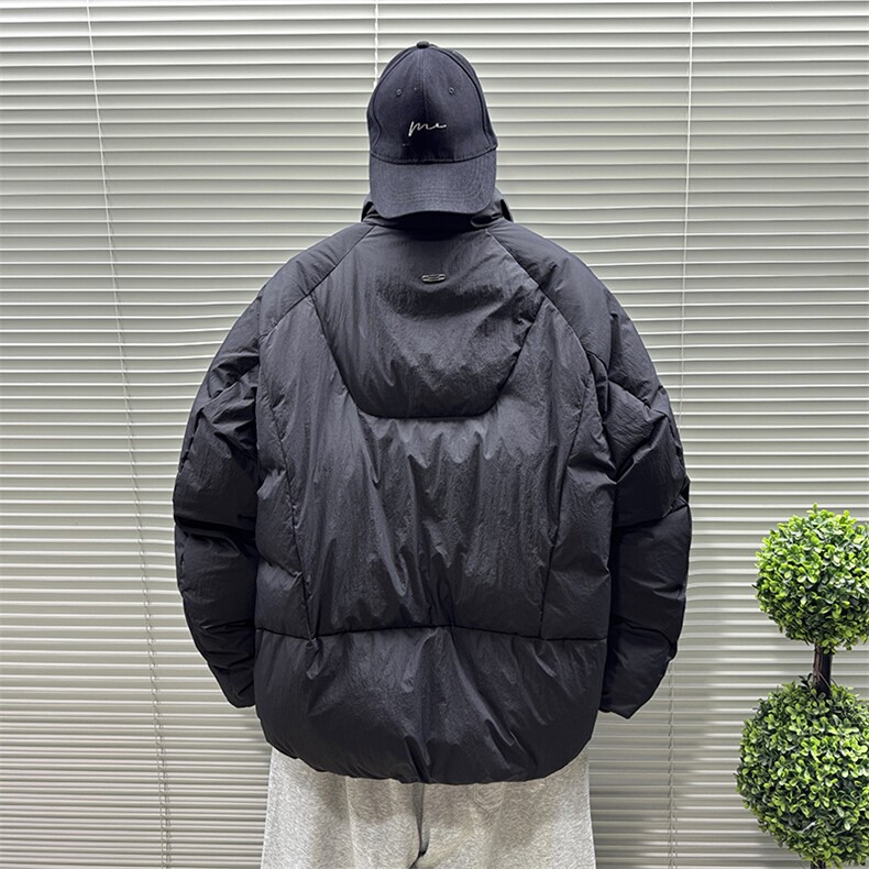 2025新标90白鸭绒短款时尚冬季立领男士羽绒服外套373-P330,男装羽绒服,钱塘708(原3018)