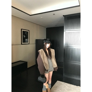 两面穿现货重磅短款座山雕棉衣男女双面穿毛毛绒棉服加厚外套图片