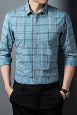 BK12598钱塘2020-2中青年男士秋季新款长袖薄款衬衣主推款P67，男装衬衫，钱塘207-2