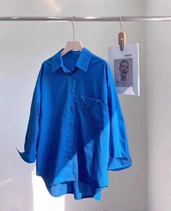 80629# 三角袋衬衫 面料： 60支仿图片