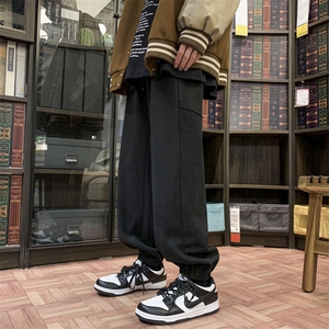 新款ins潮贴标束脚裤百搭卫裤宽松休闲裤313A-1-NK85-P55 控68图片