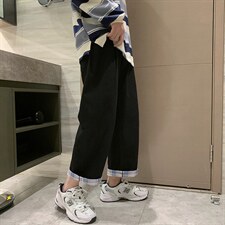 现货1405-1-ZY001-P45春季翻边格子休闲裤男女中性风九分裤，男装休闲裤，星座715-1