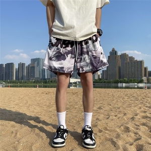 潮牌街头迷彩工装短裤男夏季休闲裤DK5530P22,日常街头穿搭时尚图片