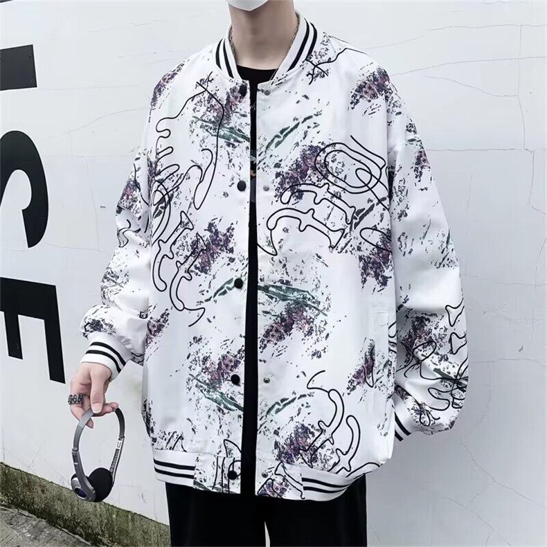 青少年新款棒球服外套男生春秋季潮流帅气休闲百搭夹克衫男装,男装夹克,星座1013