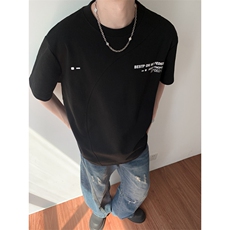 t恤男款夏季短袖cleanfit美式复古百搭上衣服T0125-P40，男装T恤，星座308B-2